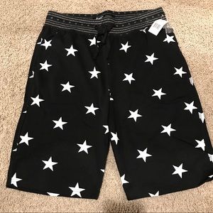 Brooklyn Cloth Co Black USA Pattern Shorts